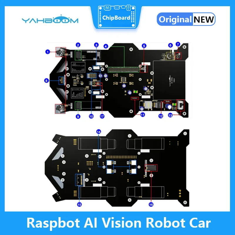 Raspbot-車の暗視ロボット,fpvカメラ,含まれていないWifi