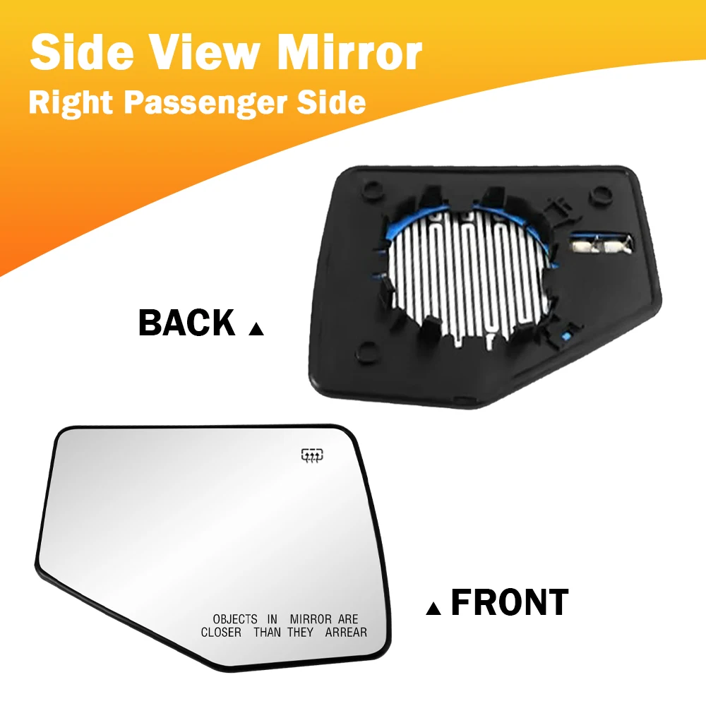 Heated Rear View Side Mirror Glass Left/Right for Ford Explorer Ranger/Mercury Mountaineer 2006-2010 6L5Z17K707B 6L2Z17K707A