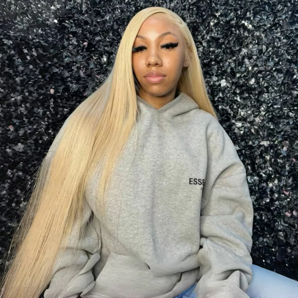 

Парик из натуральных волос, светлый, прямой, плотность 200%, 613 HD, с прозрачной фронтальной частью 13x6, бразильские волосы, 30 дюймов