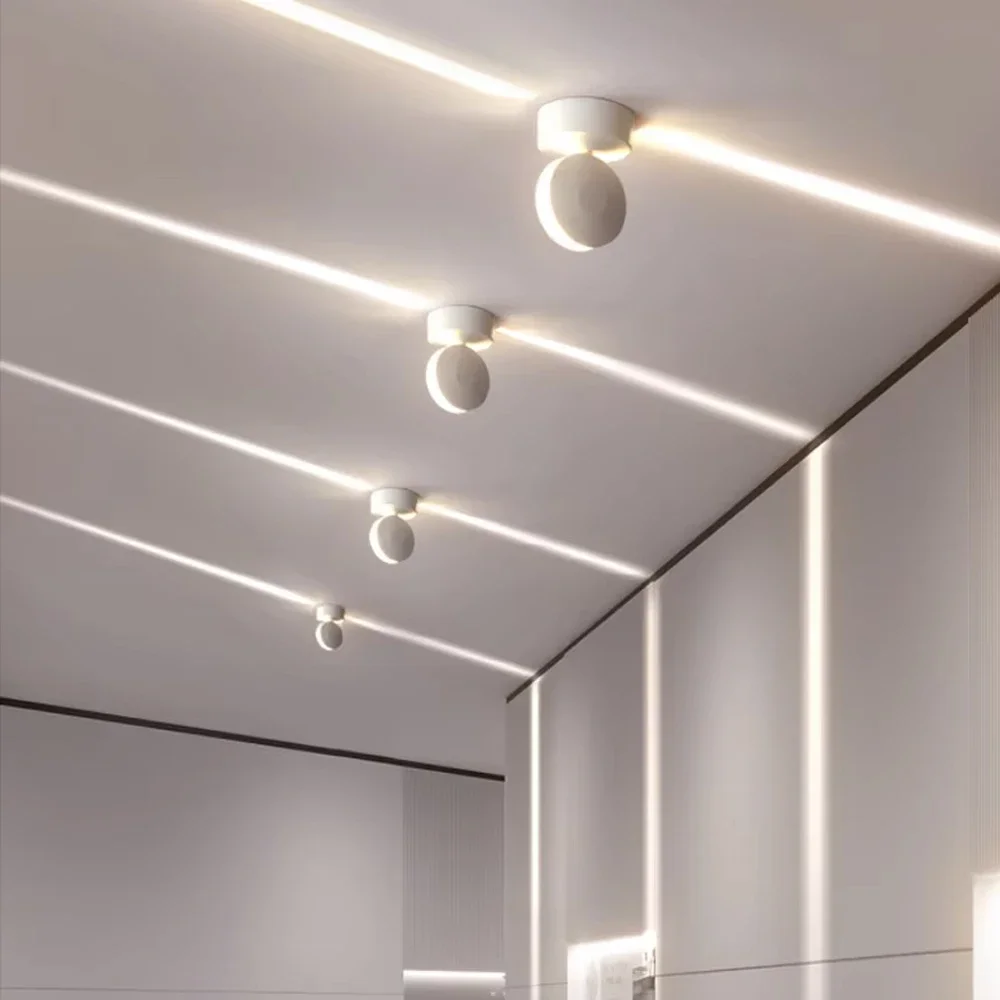 360 Degree Rotating LED Window Sill Light Ceiling Wall Lamp Home Door Hotel Corridor Bar Home Lighting Frame Decor Garage