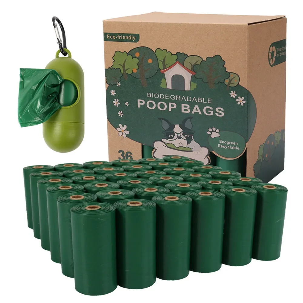 

Biodegradable Pet Garbage Bag Pickup Bag Biodegradable Dog Shit Bag Dispenser Pet Supplies 36 volumes