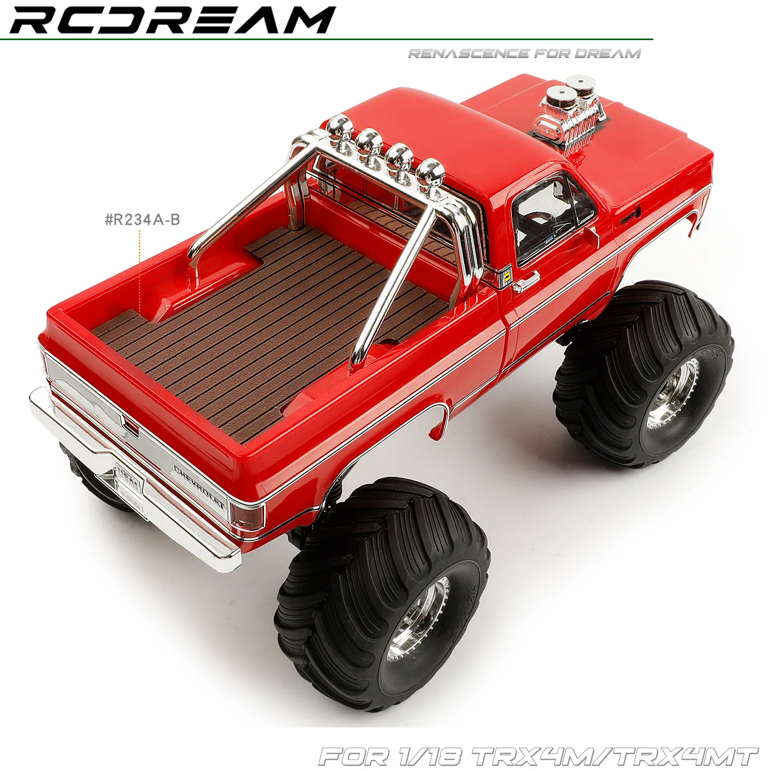 RCDream  1/18 Decoration Wood Board for TRX4M/TRX4MT Chevrolet K10 Pickup