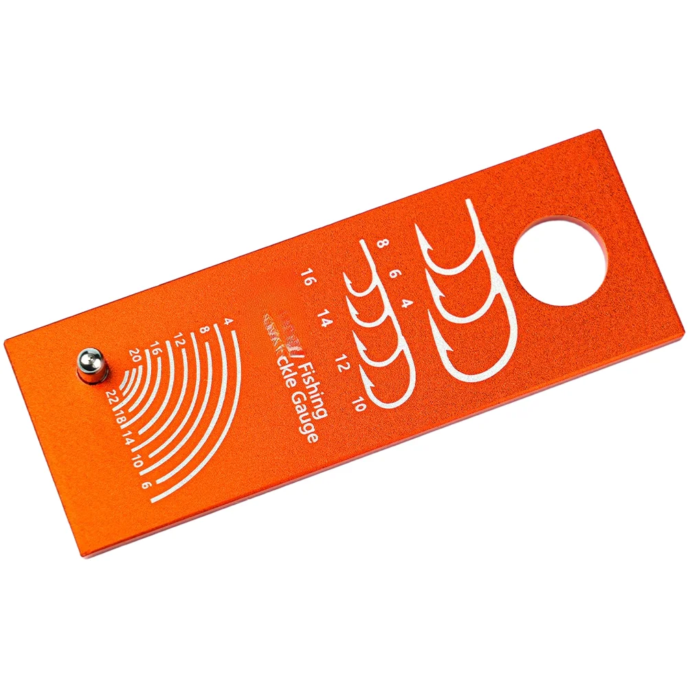 /Aluminum /Alloy /Fly Fishing Hackle Gauge Hook Size Measuring Tool Dual Scale Ruler For Fly Tying Accessories