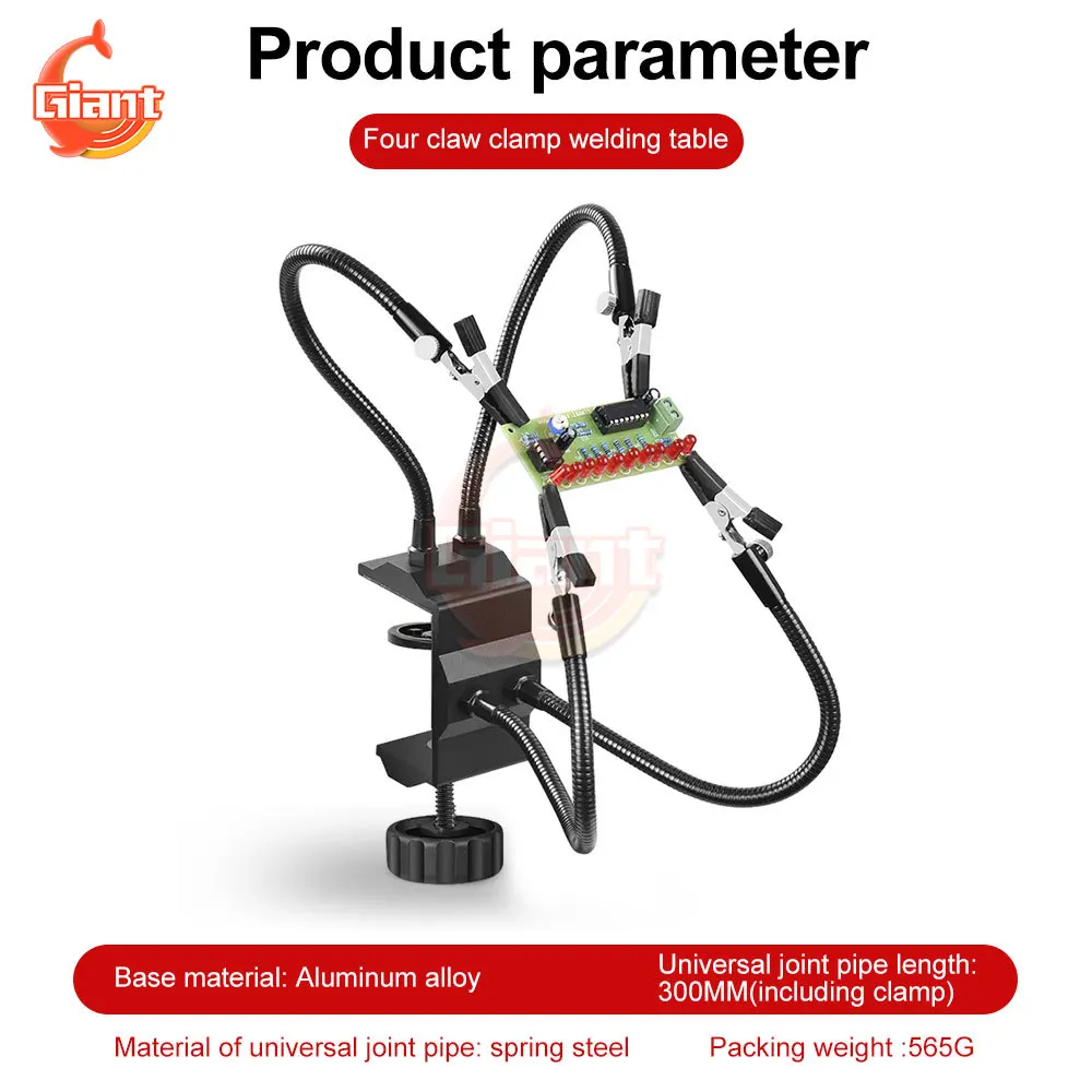 

Soldering Station Holder 360° Rotatable PCB Circuit Board Repair Welding Auxiliary Clamping DIY Manual Fixing Clamp Welding Tool