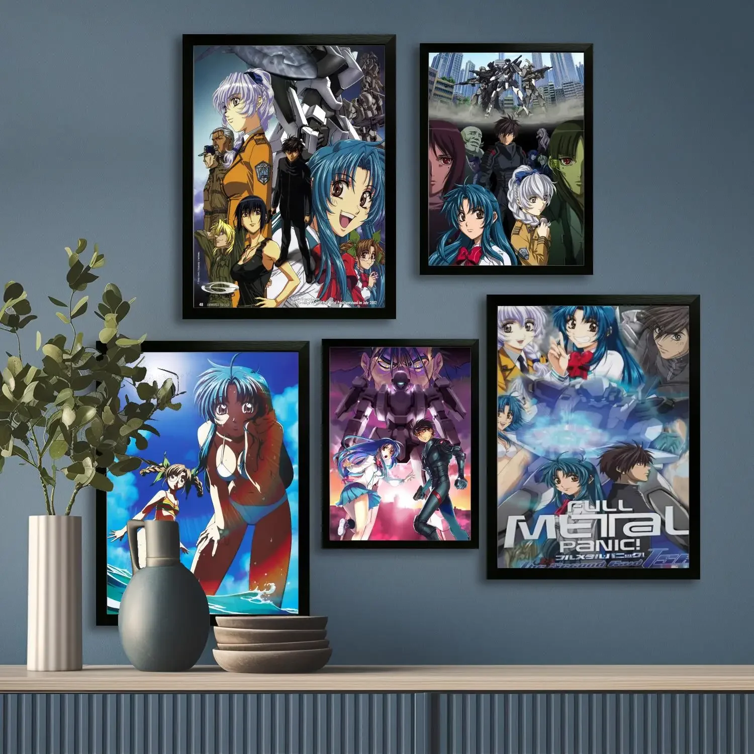 manga full metal panic Canvas Art Poster, Wall Art Picture Print, Modern Family Bedroom Decor Posters,Decorative painting