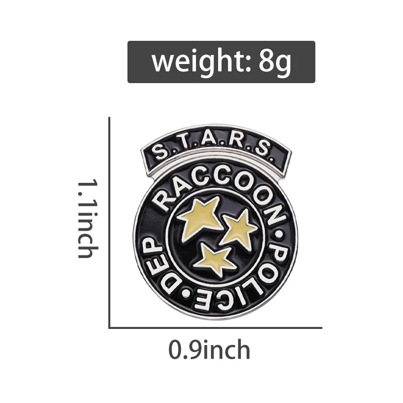 Stars Raccoon Police Enamel Pin Special Rescue Service Game Brooches Lapel Badge Film Series Jewelry Gift Accessories