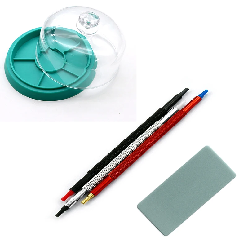 3/5 pçs relógio movimento capa de poeira peças titular bandeja peças protetor à prova de umidade anti-poeira cobre caixa de armazenamento conjunto de ferramentas