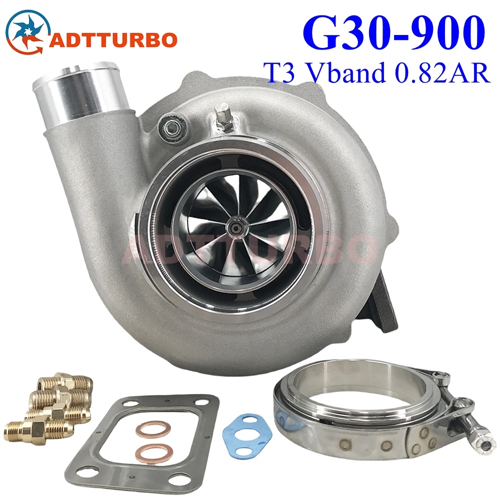 G30-900 G-SERIES G30 900 62mm Turbocharger Performance Turbine T3 Vband 0.82AR 550-900HP 880704-5008S 880704-5009S For Garrett