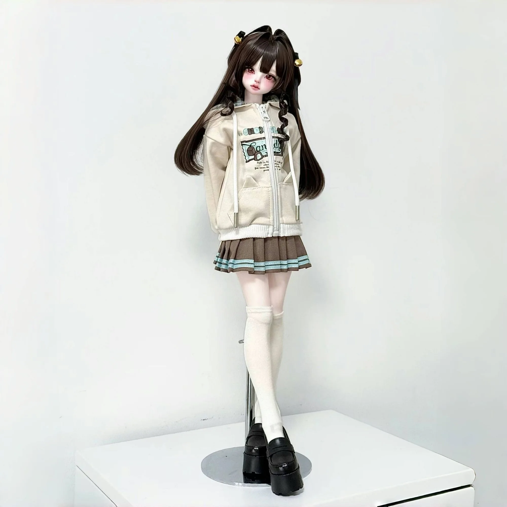 BJD doll clothes suitable for 1/4 size  Cute Hooded sweatshirt suit clothes suit doll accessories (2 points)