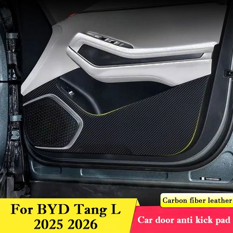 

For BYD Tang L 2025 2026 Car Door Anti Kick Pad Protection Stickers Interior Accessories Scratch Resistant Decoration Film