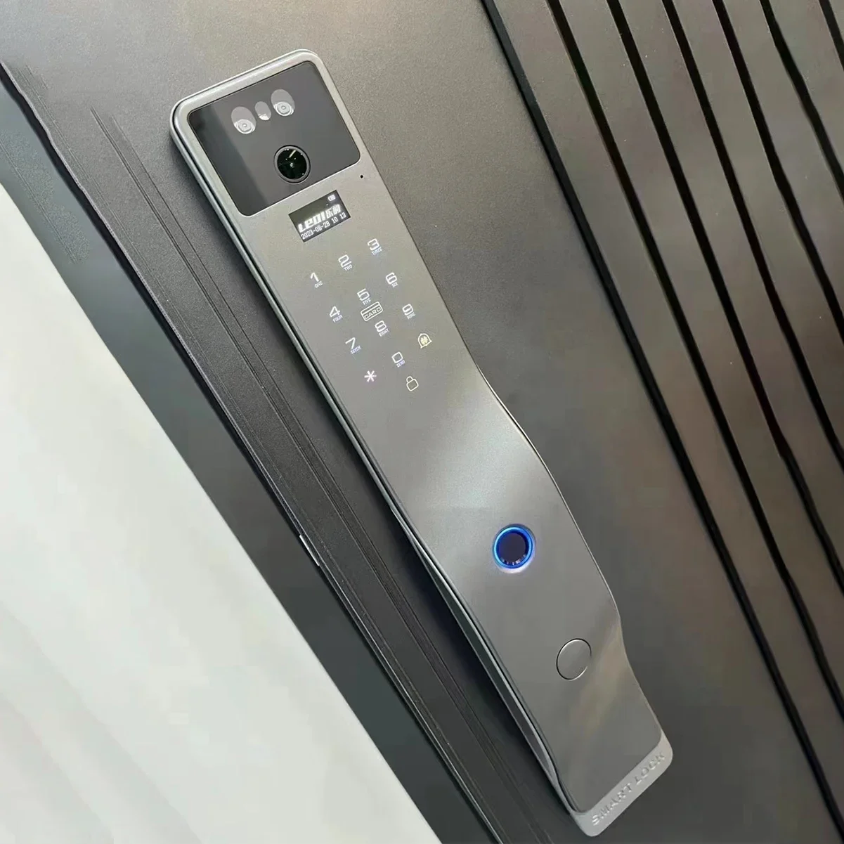 3D Face Recognition Fully Automatic Smart Door Lock With Camera Fingerprint Magnetic Card Password Key Unlock