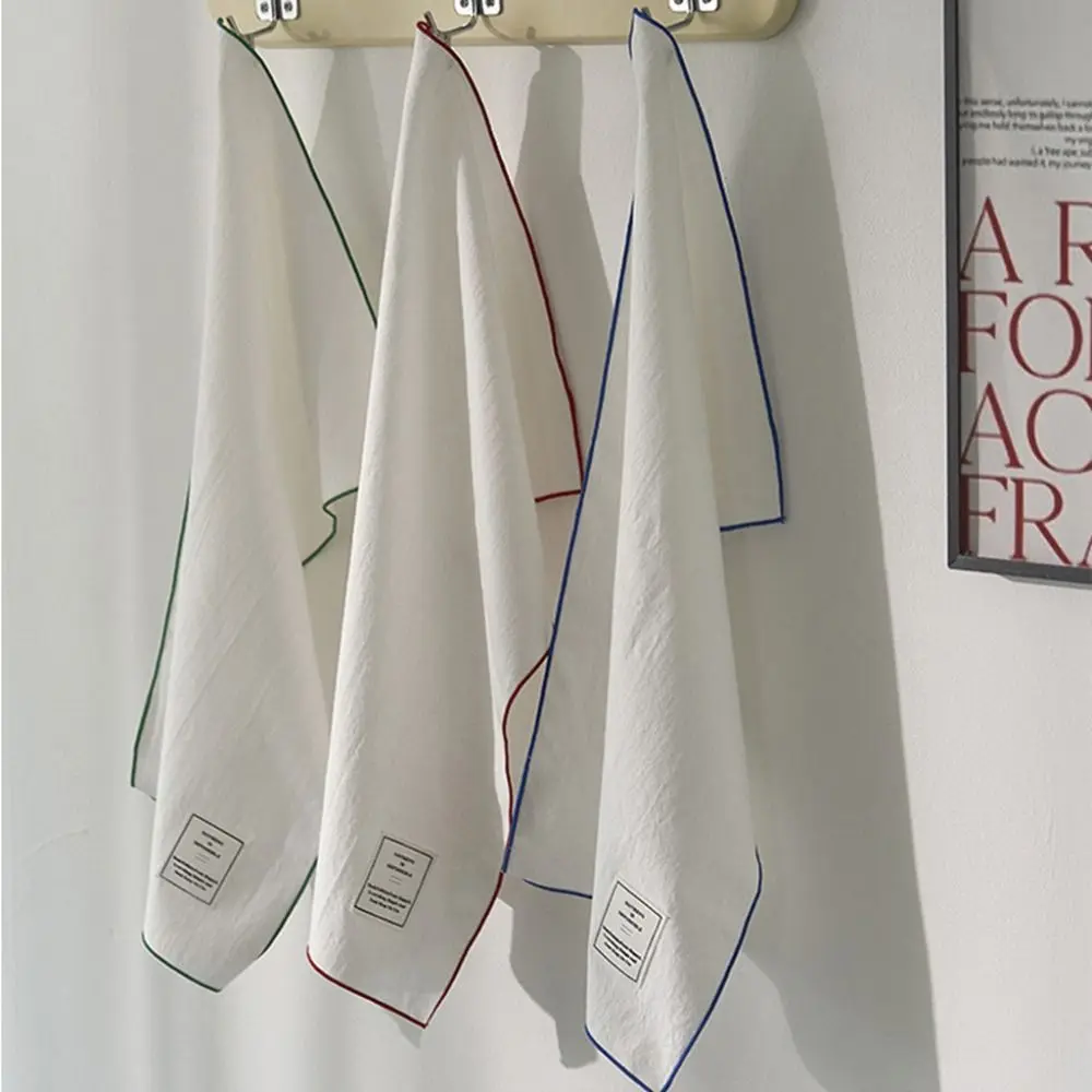 

Tea Towel 30x50cm Solid Color Placemat Cotton Elegant Cup Cloth Mat Thickened Soft Table Napkins Graduation