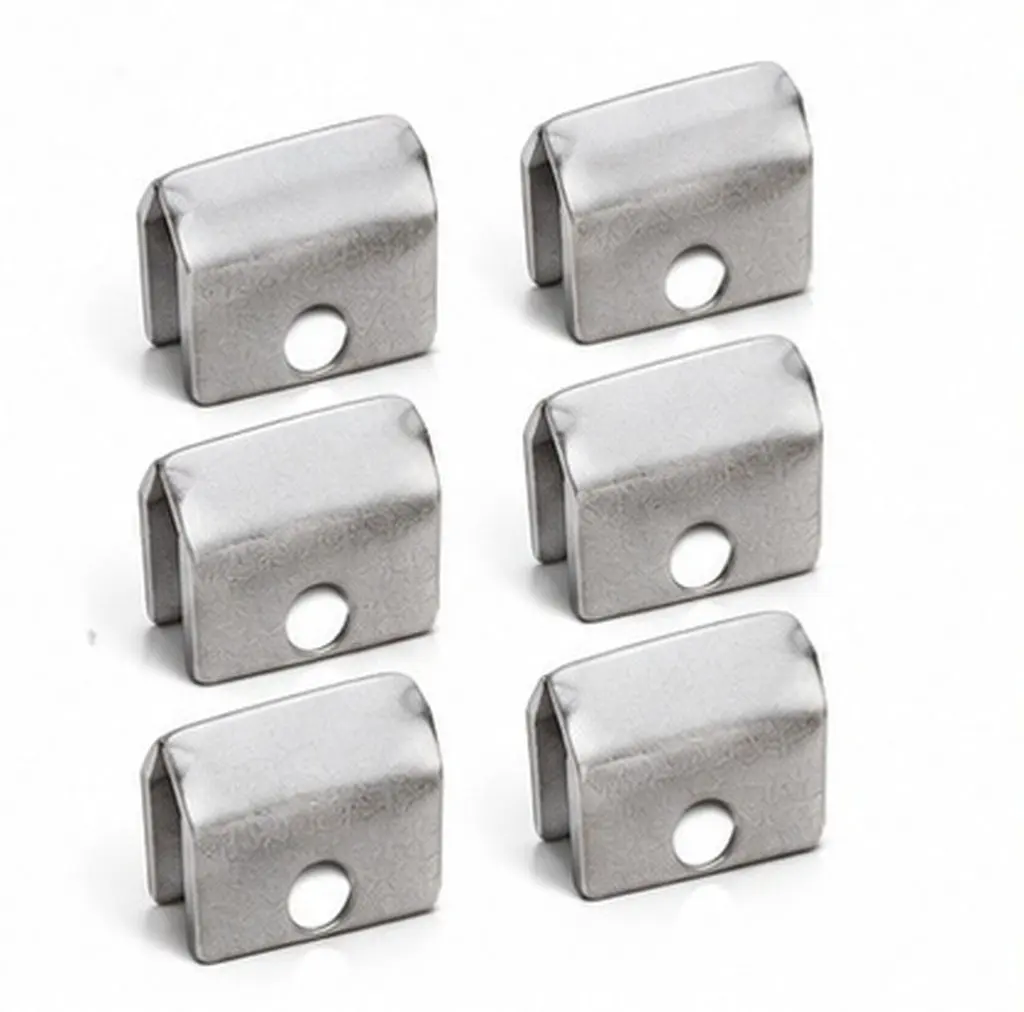 6Pcs Fireplace Glass Retaining Clip Metal Stove Door Glass Holder Heat Resistant Fire Place Parts Fireplace Hardware