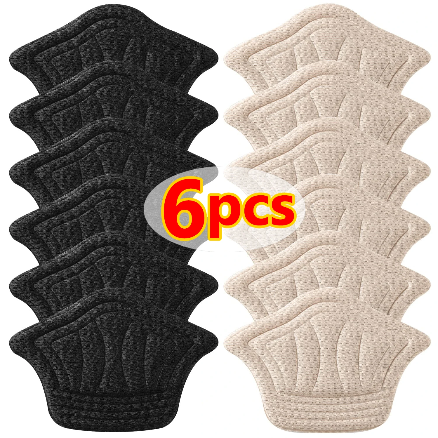 6pcs Insoles Patch Heel Pads สําหรับกีฬารองเท้าปรับขนาด Antiwear ฟุต Pad Cushion ใส่ Insole Heel Protector สติกเกอร์ด้านหลัง