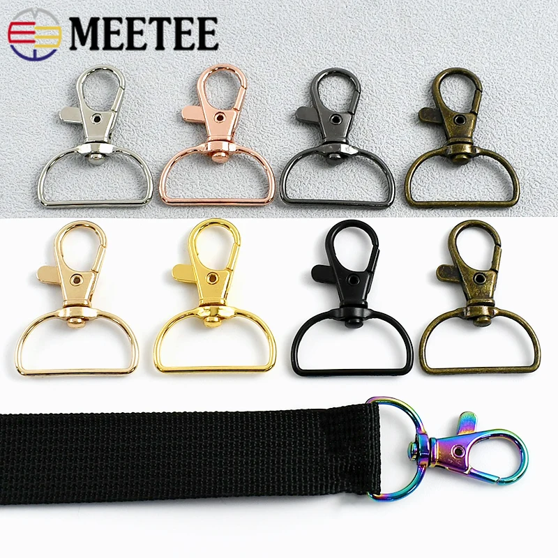 

5/10/20Pcs 20/25mm Metal Swivel Trigger Lobster Buckle Bag Belt Snap Hook Keychain Carabiner Connector Clips Clasp Accessories