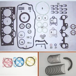 2E Engine complete Full Gasket Set kit crankshaft connecting rod bearing piston ring for Toyota COROLLA/STARLET/SPRINTER 1.3L
