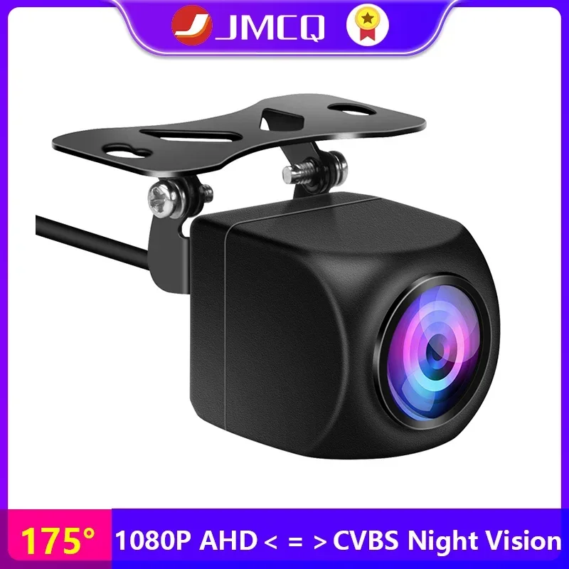 

JMCQ Car Rear View 175° 1920x1080P AHD Camera Backup Reverse Camera Reversing Image Waterproof Night Vision For Car Monitor