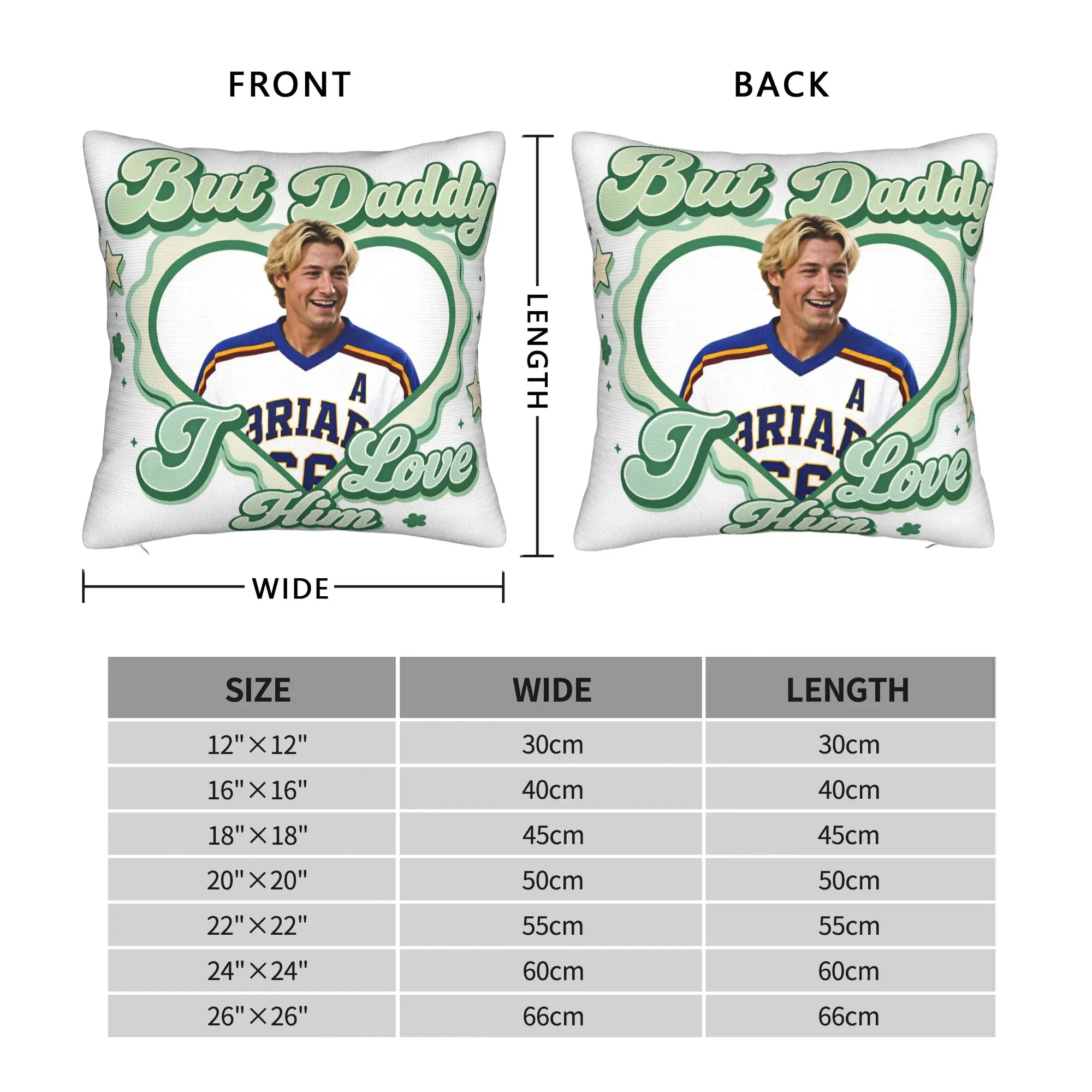 Pillow Cover But Daddy I Love Him Di Laurentis Poster  Retro Trendy Pillow Case For Living Room Bed Chair Pillowcases