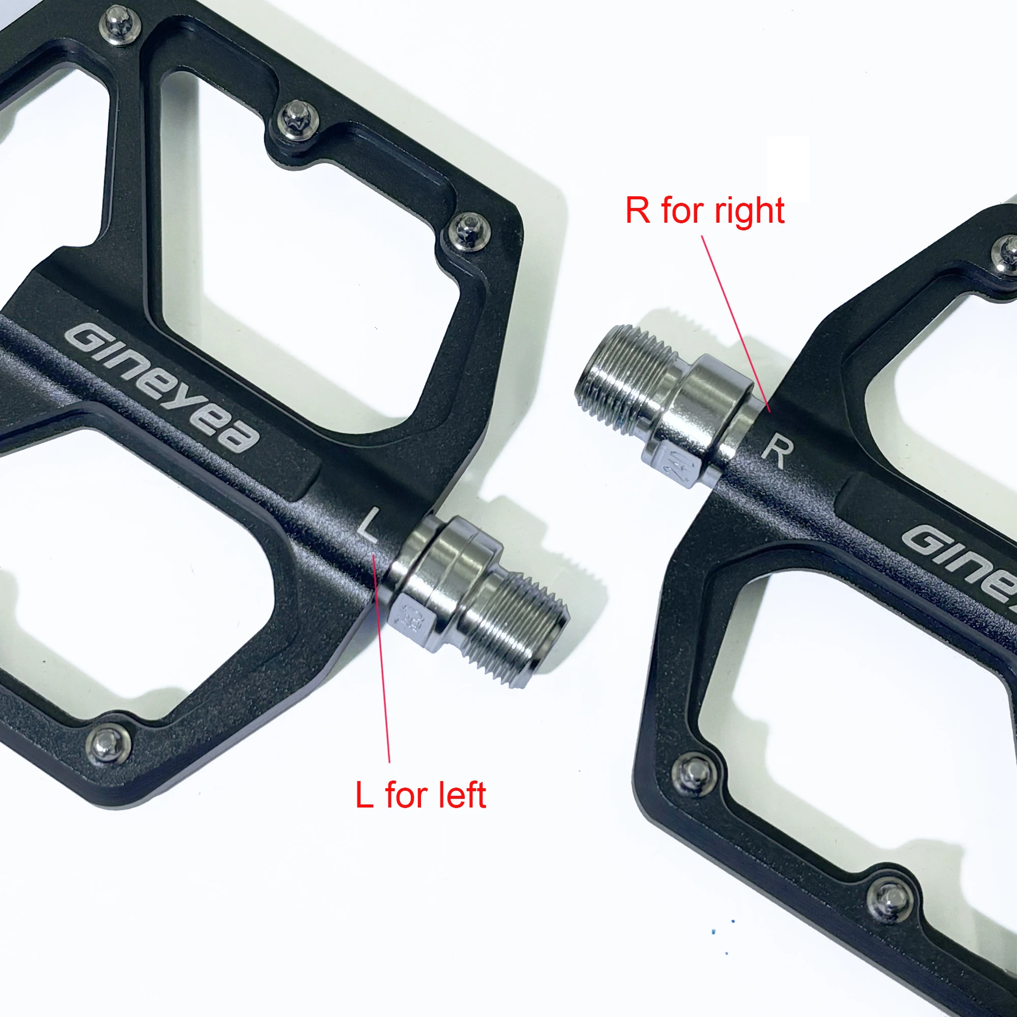 Gineyea Aluminium Alloy Bike Pedals, Seal Bearing Anti Slip Large Platform Flat Pedals Mountain Bike Road Bike BMX accessories image 2
