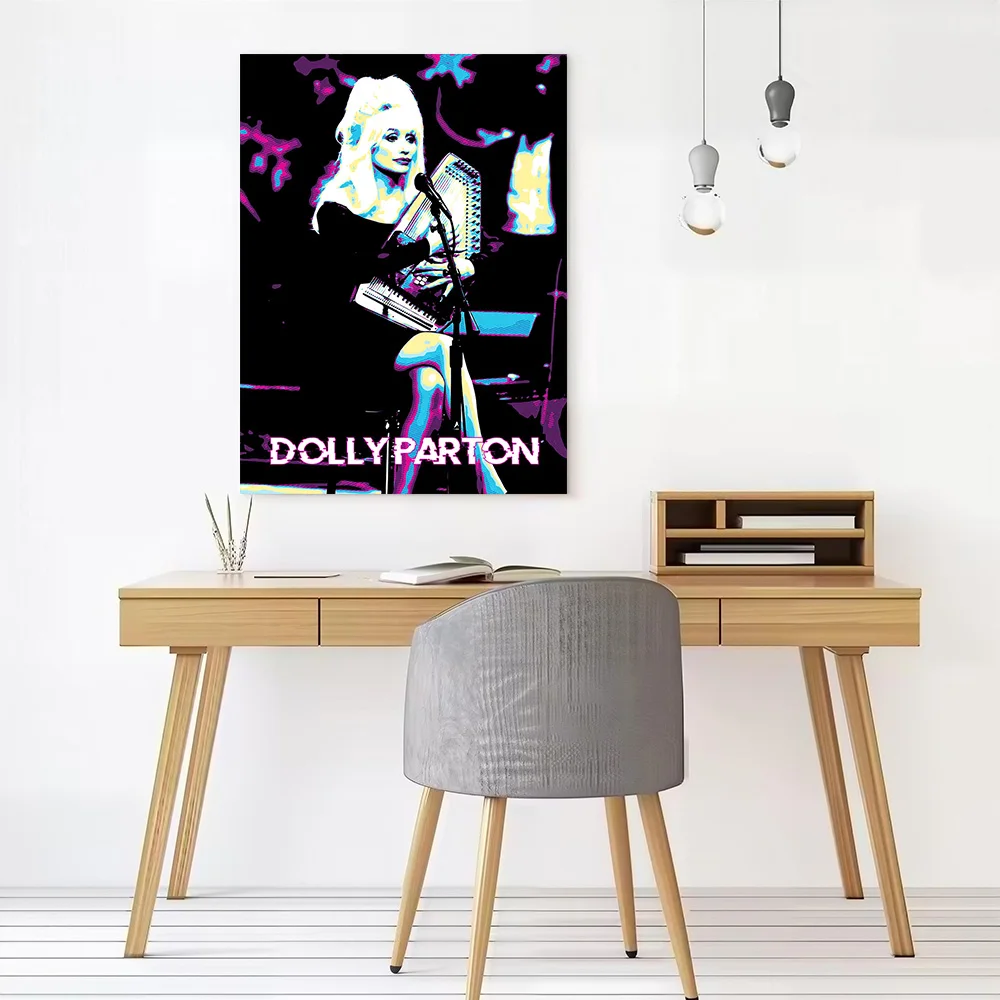 Dolly Parton Retro Canvas Wall Art Poster Custom Wall Paintings Personalized Photo Printing for Home and Decoration Painting