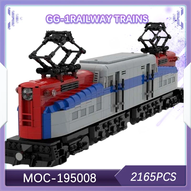

2165PCS Urban Rail Transit Series GG-1Railway Trains Building Block Model Brick Set Creative Gifts Christmas Holiday MOC-195008