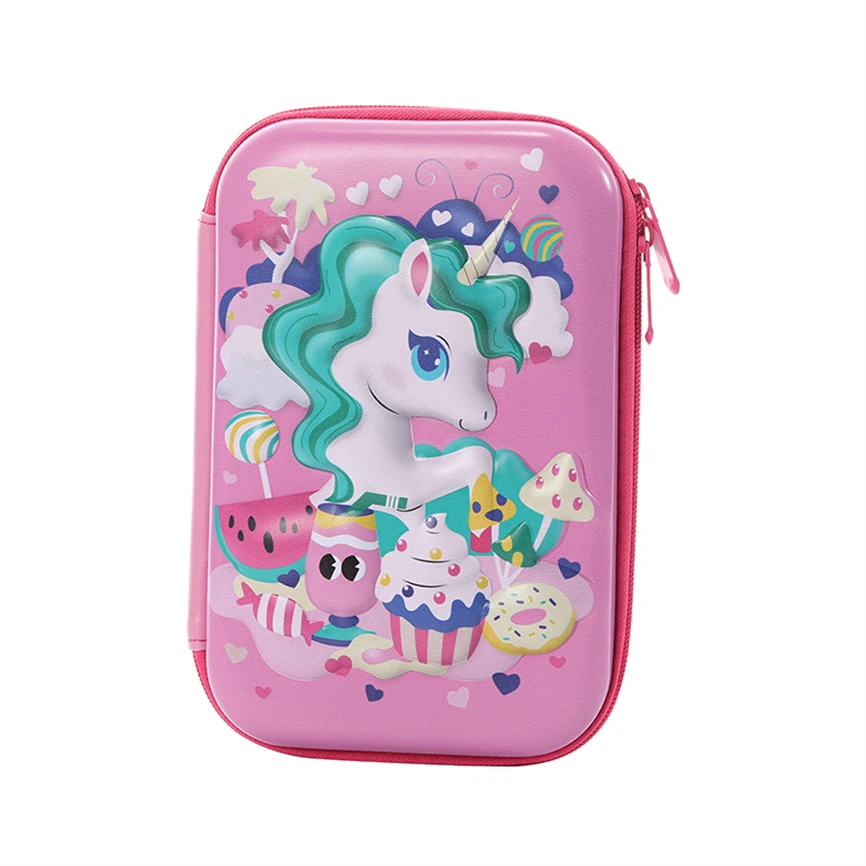 Imagem -06 - Capa de Lápis Eva Kawaii Unicórnio Estuche Cases 3d Pentilbox Bonito Material Escolar Trousse Piornik Kalem Kutusu Coreano Papelaria