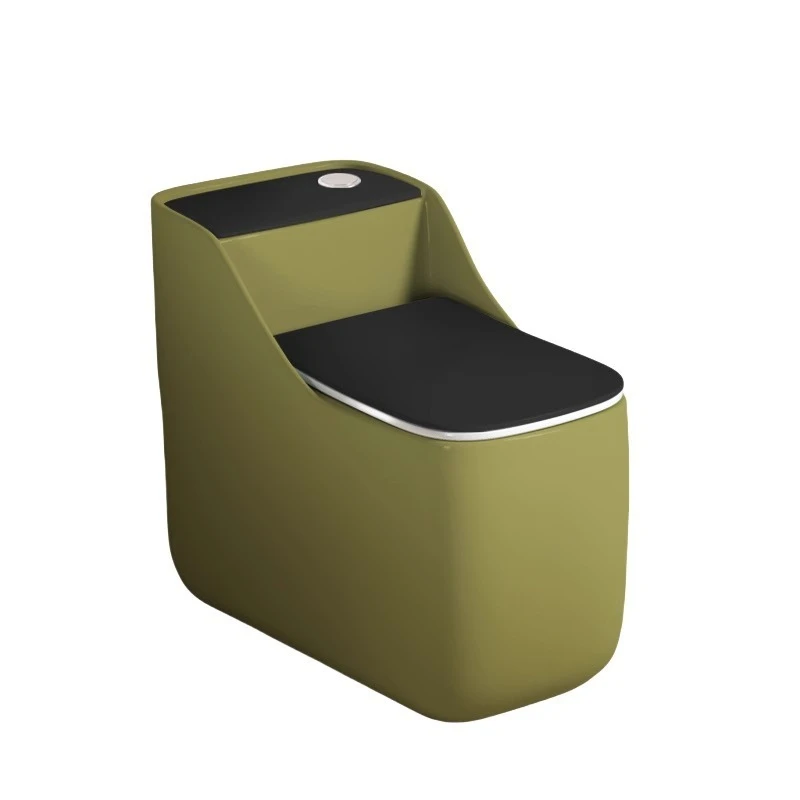 

French retro green color ceramic toilet household high impulse ordinary