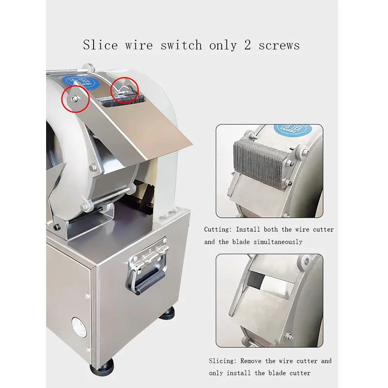 Commercial Electric Potato Carrot Slicer Potato Radish Slicing Vegetables Food Shredding Machine Vegetable Cutter