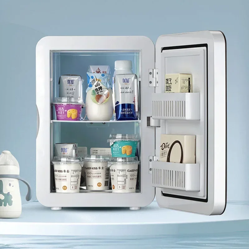 المنزلية 220 فولت 25L ثلاجة صغيرة صغيرة منزل صغير عنبر سيارة المنزل ثنائي الاستخدام طالب نظام السيارة التبريد استخدام واحد