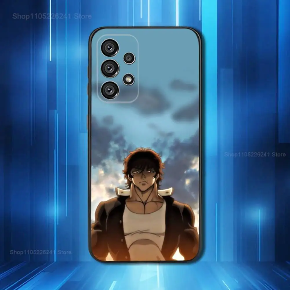 Cool B-Baki H-Hanma Anime لهاتف Samsung Galaxy A53,31,52,72,41,Note,J7,8,9,5G,22,73,32,71, حافظة سيليكون سوداء ناعمة