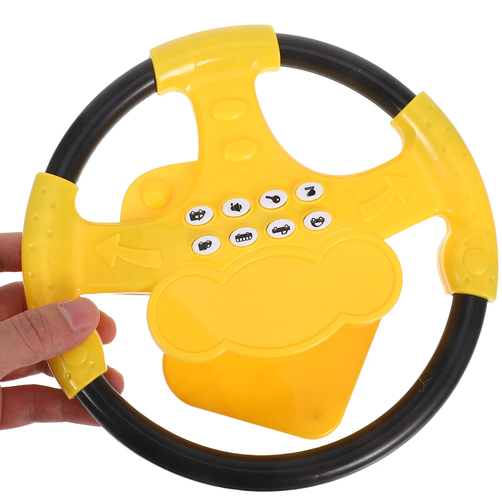 

Toddlers Pretend Play Driving Simulator Realistic Sound Effects Suction Cup Base Stable Setup Interactive Learning Motor Skills
