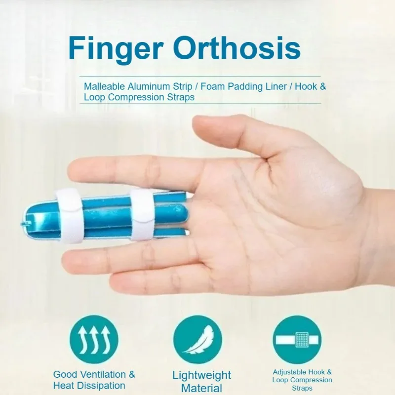 Finger Splint Padded Orthopedic Guard Finger Stabilizer Fracture Rehabilitation Support Arthritis Relief Outdoor Sport Protectiv