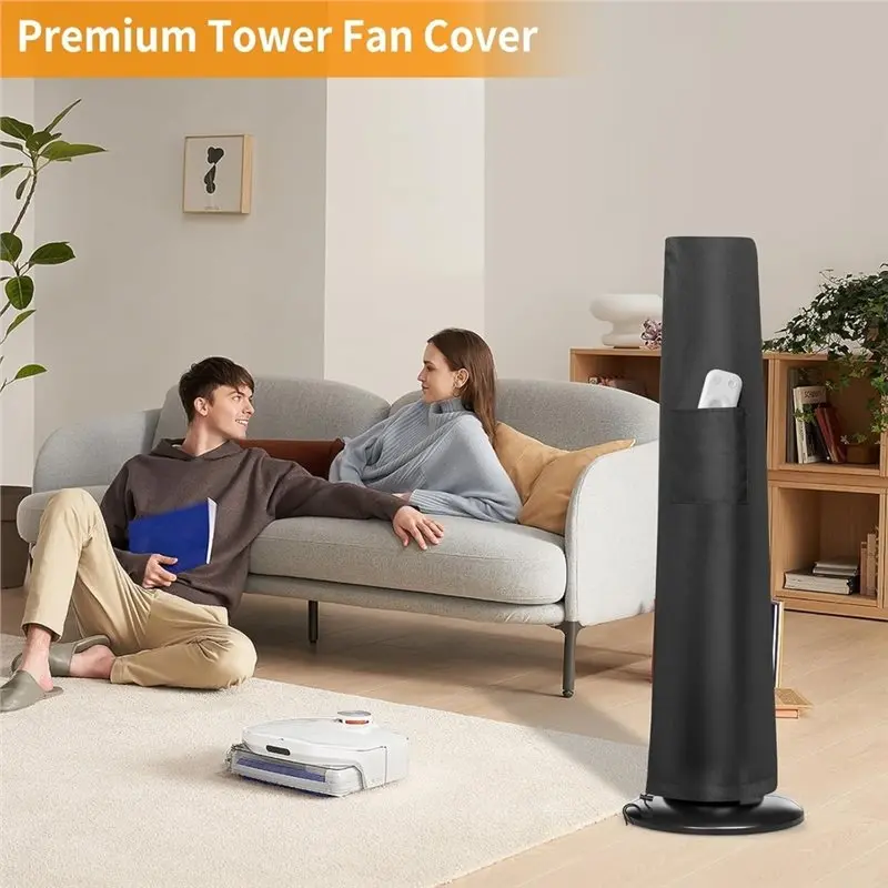 ABYN-Tower Fan Cover Tower Fan Dust Boot Bedroom Tower Fan Cover Cover For Oscillating Pedestal Fan