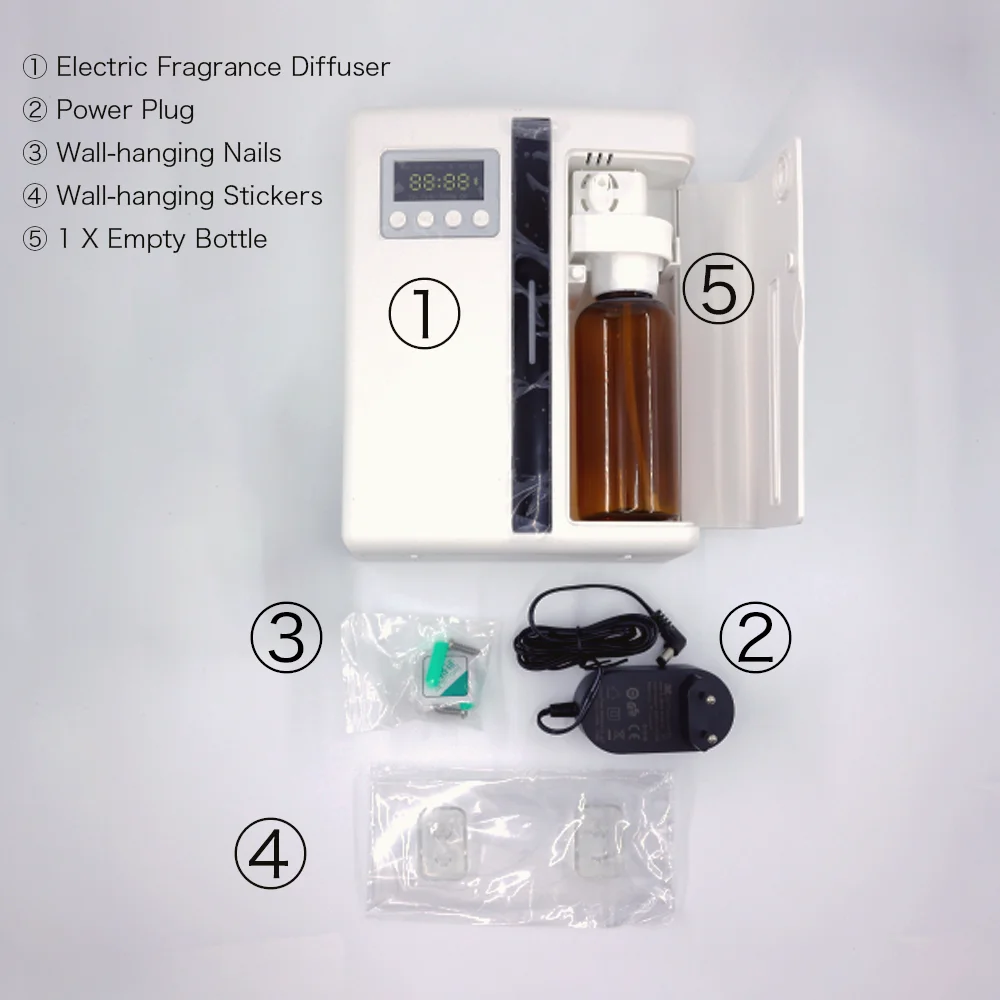 Diffuseur d'odeur d'arôme de contrôle d'application, pulvérisateur automatique, désodorisant pour hôtels, machine de parfum, élimination des odeurs