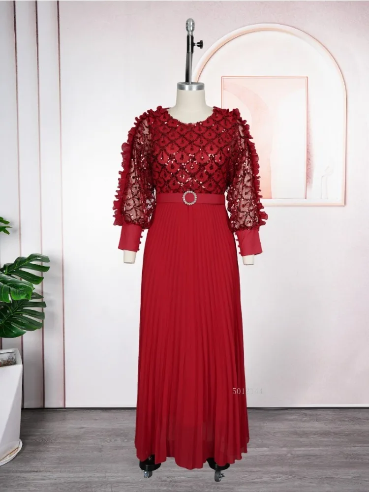 

Элегантное женское вечернее платье с длинным рукавом, шифоновые халаты макси, роскошные вечерние платья с блестками, Дубай, Турция, Абая, кафтан Marocaine Femme