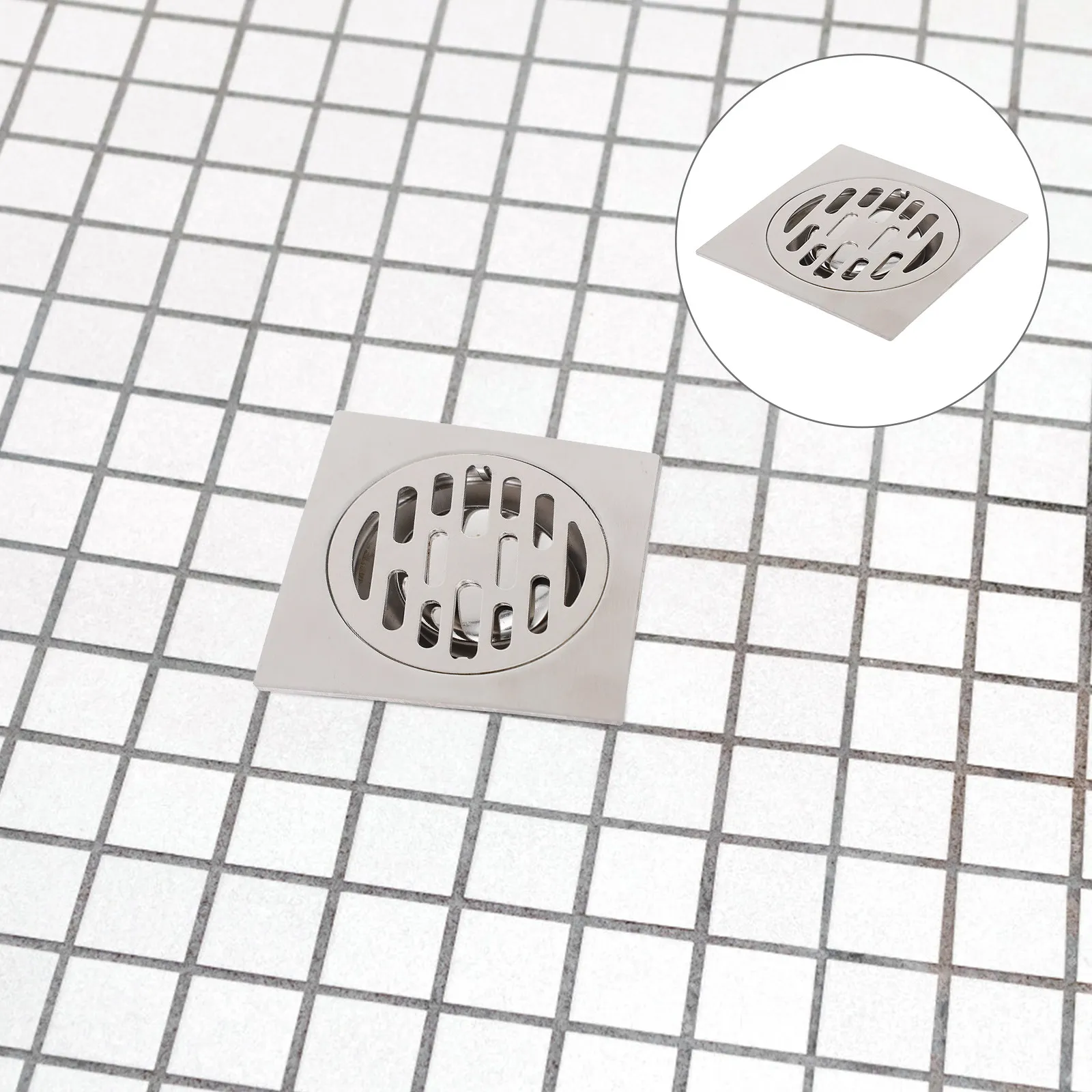 

Комплект из 2-х напольных сливных трапов из нержавеющей стали, квадратные, с глубоким гидрозатвором, для ванной и кухни, с защитой от запаха и протечек