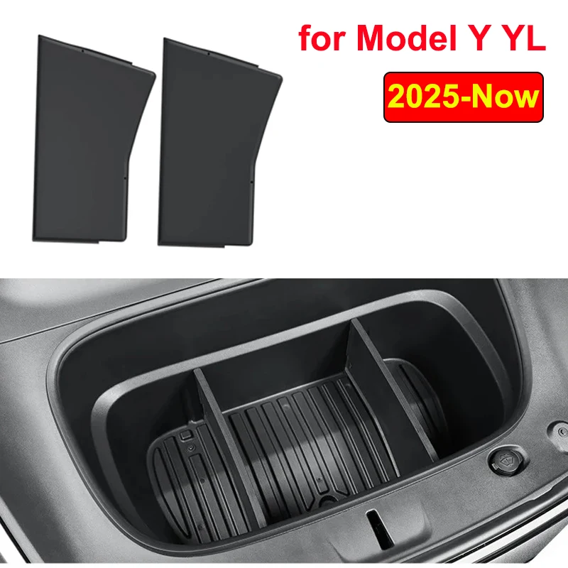 for Tesla New Model Y YL Juniper 2025 2026 Frunk Storage Box Partition Board Front Trunk Organizer Stowing Parts Car Accessories