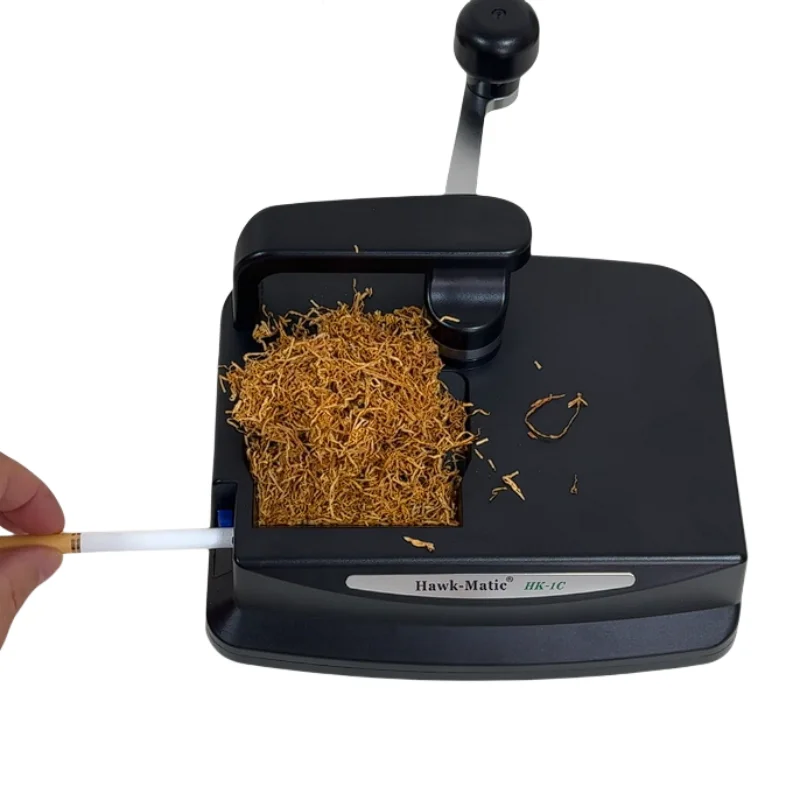 HK-1C Cigarette Filler 5.5/6.5/8mm Household Hand Roll Durable Thick and Thin Semiautomatic Turbine Cigarettes Machine for Gift