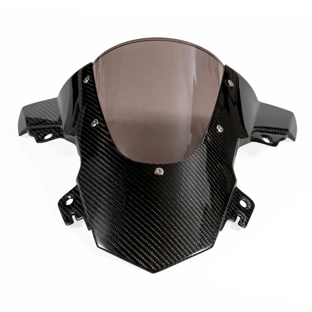 

Motorcycle 100% Full Carbon Fiber Motorcycle Windscreen Windshield for S1000RR 2015-2018 in Twill Weave Gloss Black