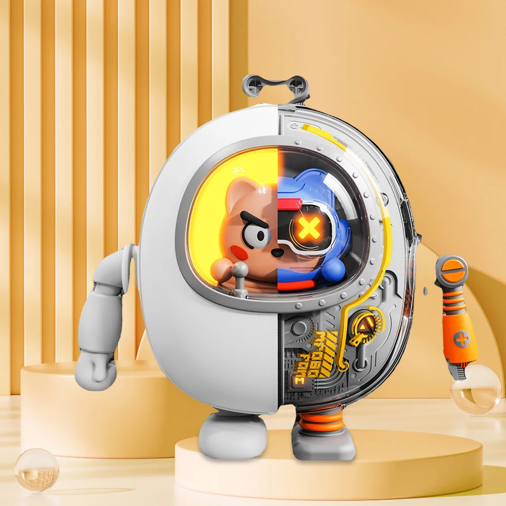 

Мини-вентилятор громкой связи, безлопастной вентилятор в форме Mecha, вентилятор для кондиционирования воздуха, USB Type-C, зарядка, 900 мАч, 3-скоростное отключение ветра для работы в домашнем офисе