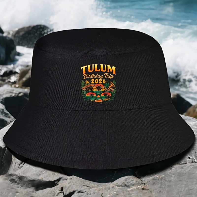Sombrero de Pescador Elegante para Hombre, para Viajes a Tulum, México, Vacaciones, Cumpleaños, 2026, Cabo Cancún