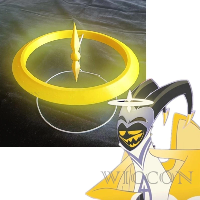 Hazbin Adam Cosplay Halo Headgear Props First Man Angel HaloHalloween Carnival Party Microphone Hazzbin