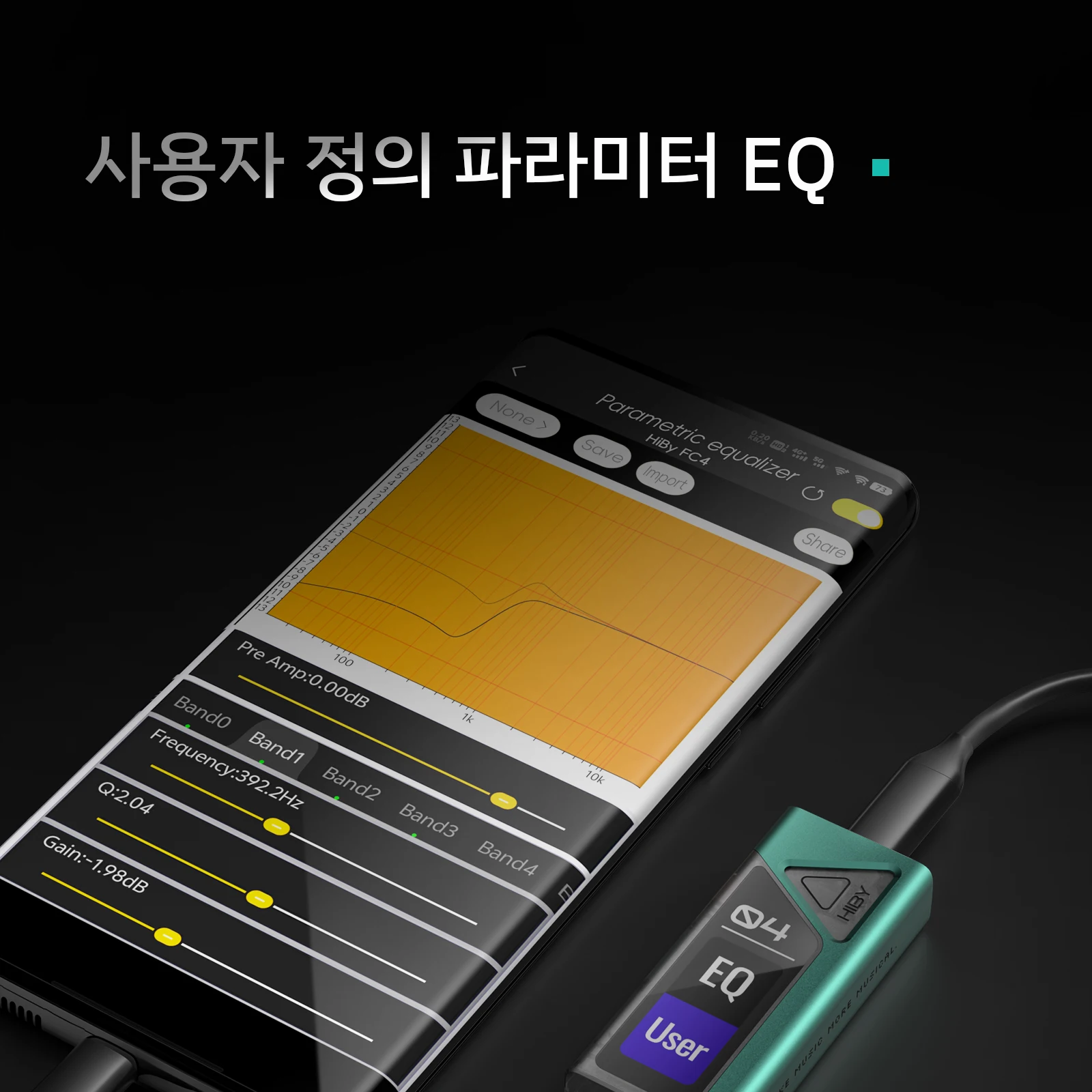 HiBy FC4 HiFi USB DAC 헤드폰 앰프 듀얼 CS43131 AB1565 디코더 PCM768 DSD512 Android iOS Mac Win10 용 …
