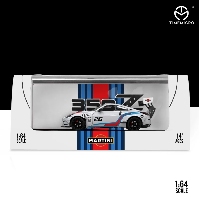 TimeMicro 1:64 car 350Z Martini Figure Edition/Alloy car model limited edition toy collection gift