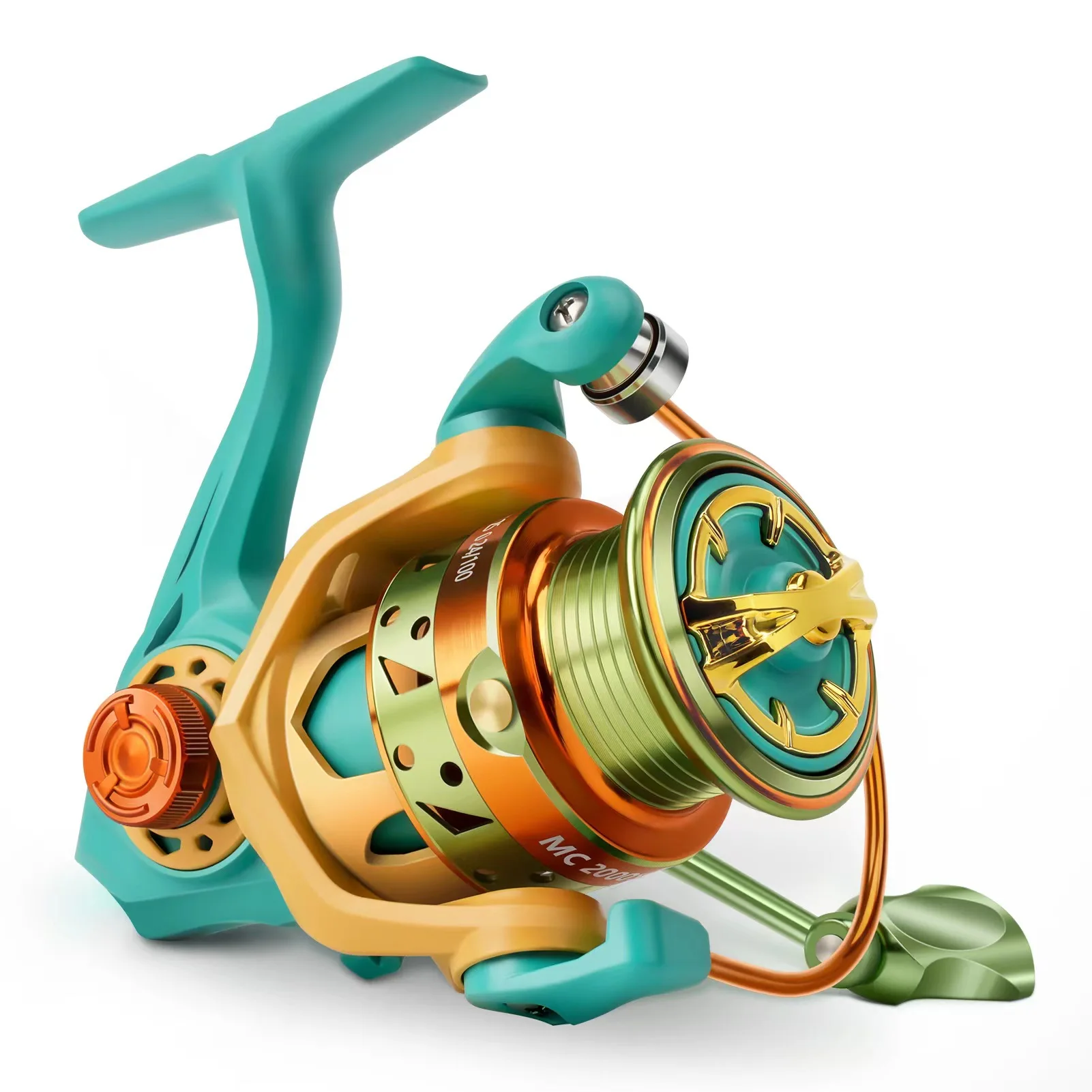 Macaron Innovative Spinning Fishing Reel 5+1 5.2:1 Durable Gear MAX Drag 8kg Smoother Winding Spinning Fishing Reel Baitcasting