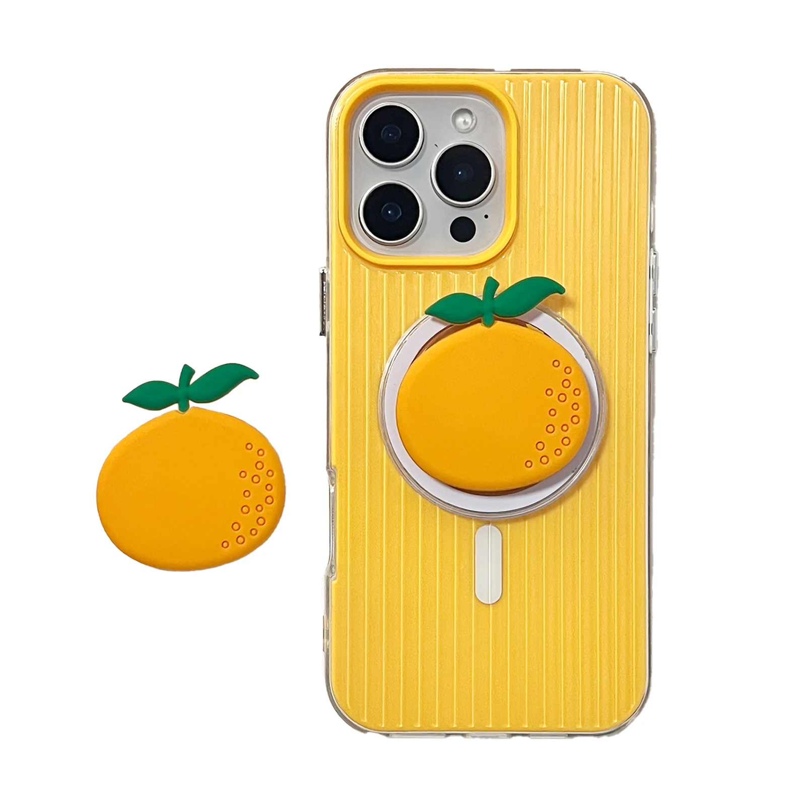 

Мягкий милый оранжевый держатель для мобильного телефона Griptok, подставка для телефона, поддержка iPhone 17, iPhone 16 Pro Max, Samsung, подарок для девочки