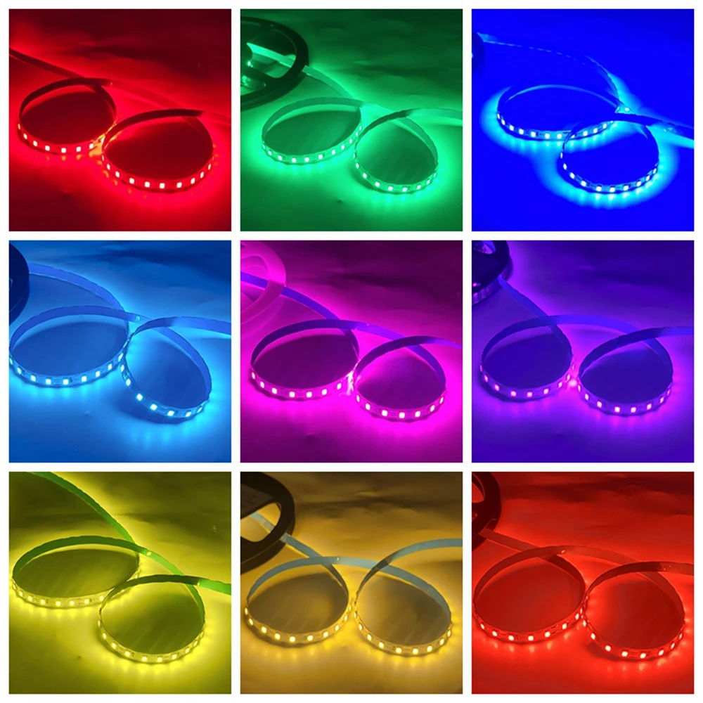 Dc 12V 2835 Smd Led Strip S Vorm 6Mm Breedte Buigbare 120led/M Flexibele Opvouwbare String Licht Diy Neon Teken Letter 12 Kleur 1M-100M