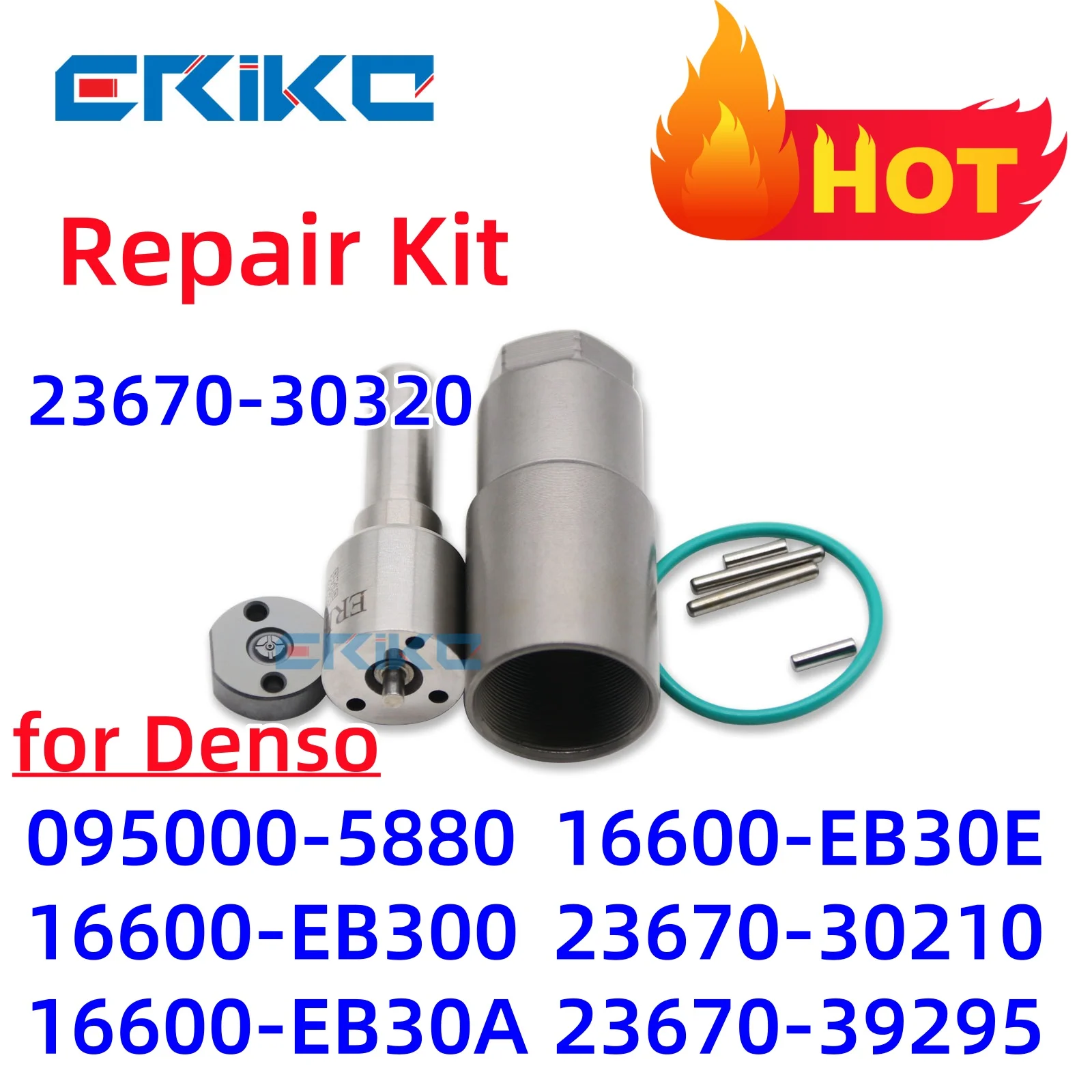 Common Rail Injector Repair Kits For DENSO 095000-5880 16600-EB300 16600-EB30A 16600-EB30E 23670-30210 23670-39295 23670-30320