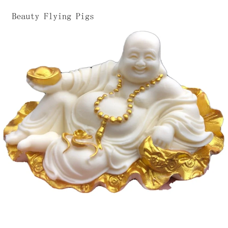 

Resin ornaments Laughing Buddha Decoration Car Craft Decoration home accessories feng shui Buddhist tools Statuette