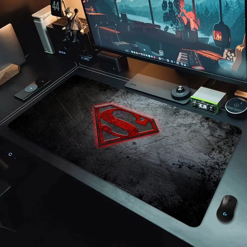 S-SupermanS Keyboard Gaming Room Decoration Office Accessory Games Computer Mat Mause Pad Gaming Anime Mouse Pad 900x400 Kawaii